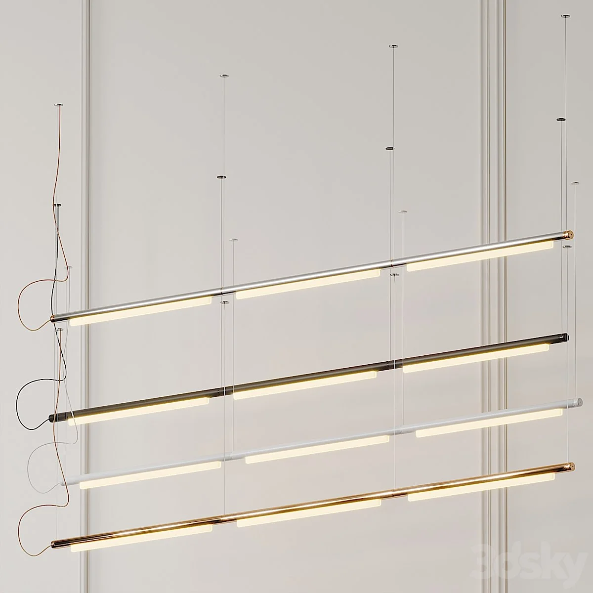 Pipeline Linear Suspension Light by Caine Heintzman, from ANDlight